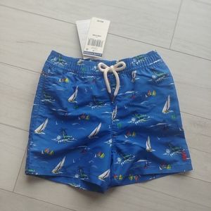 POLO Ralph Lauren NEW Sailboat Seas Swim Trunks